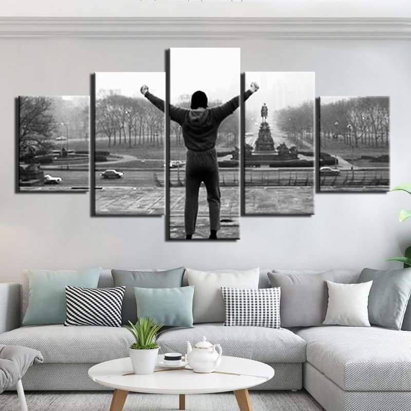 Pintura vintage de Rocky Balboa