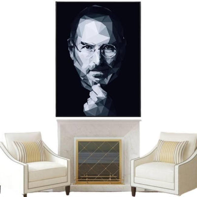 Pintura de Steve Jobs de época