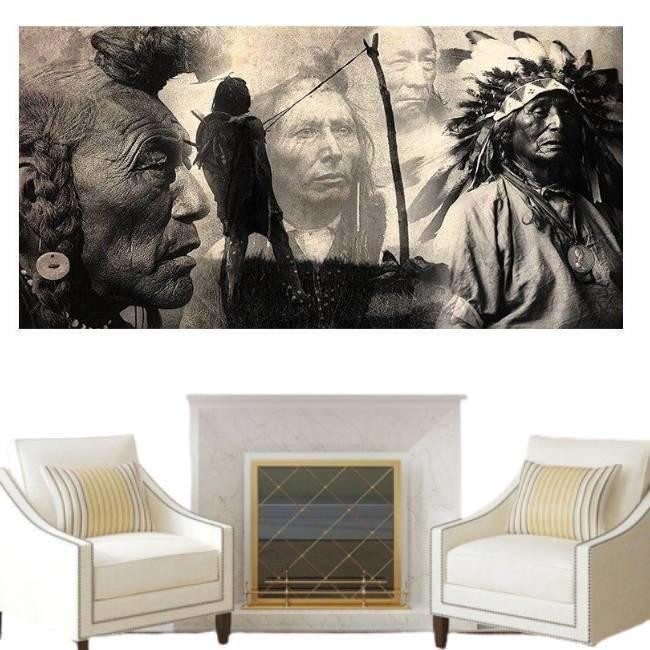 Pintura de estilo indio vintage