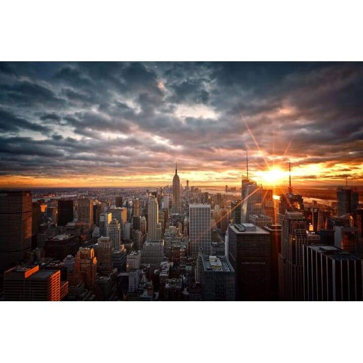 Lienzo Vintage Pintura New York