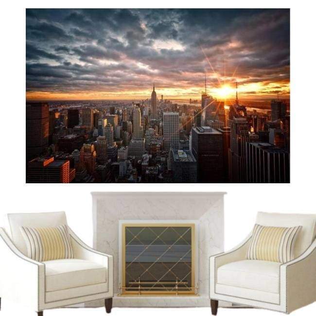 Lienzo Vintage Pintura New York