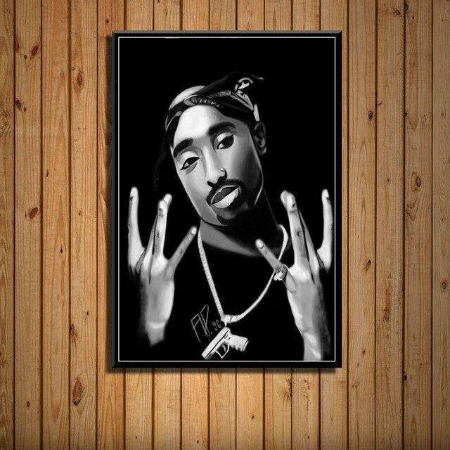 Pintura vintage de Tupac
