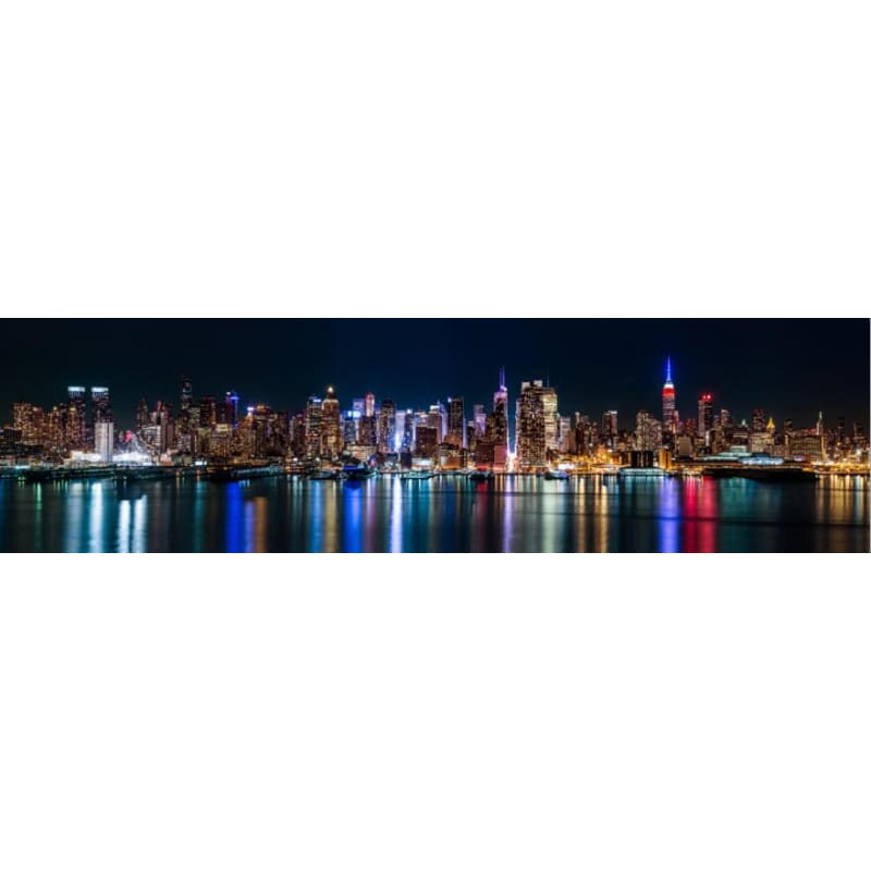 Pintura vintage de la ciudad de New York