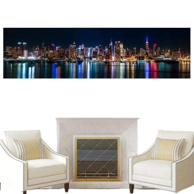 Pintura vintage de la ciudad de New York