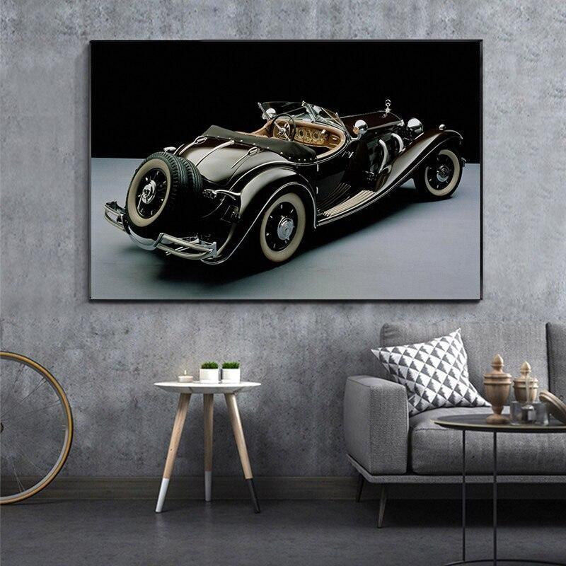 Pintura Vintage Coche Viejo