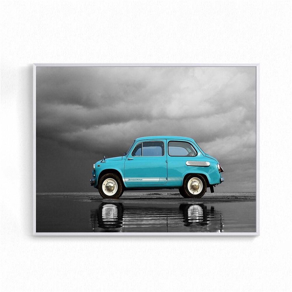 Pintura Vintage Coche Viejo