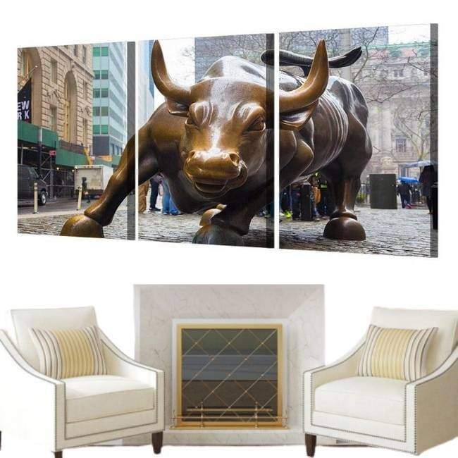 Pintura de la vendimia de Wall Street