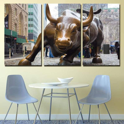 Pintura de la vendimia de Wall Street
