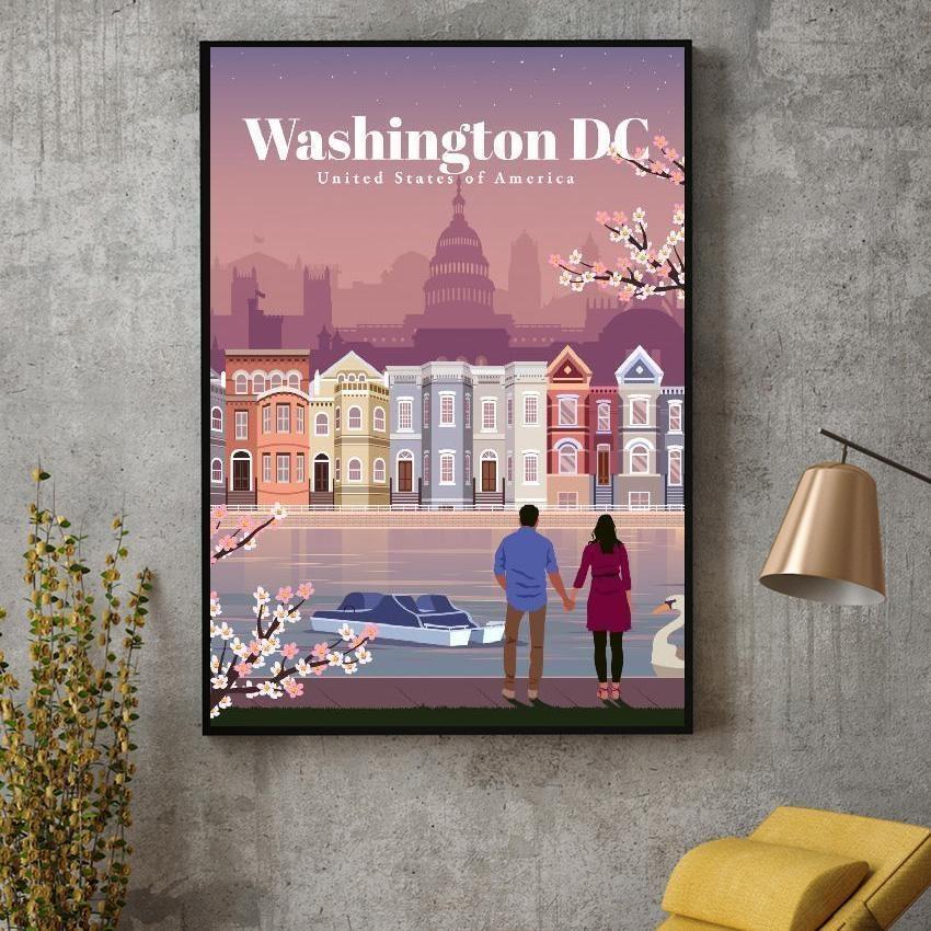Pintura de la vendimia de Washington