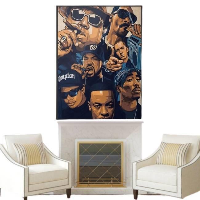 Pintura vintage de la costa oeste