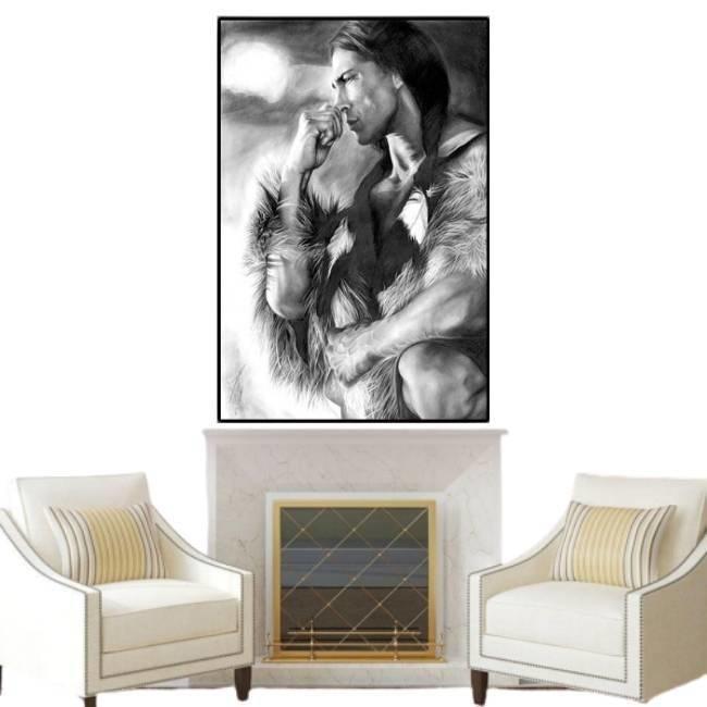 Pintura vintage de mujeres indias