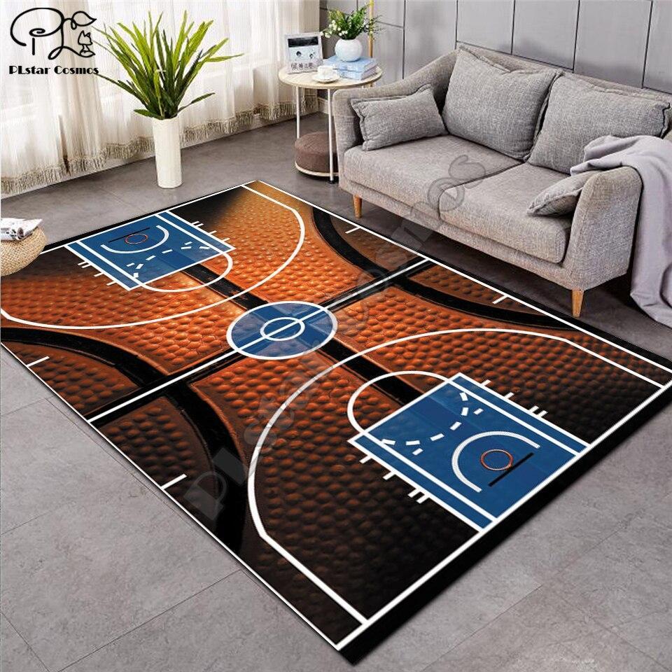 Alfombra vintage de baloncesto para dormitorio