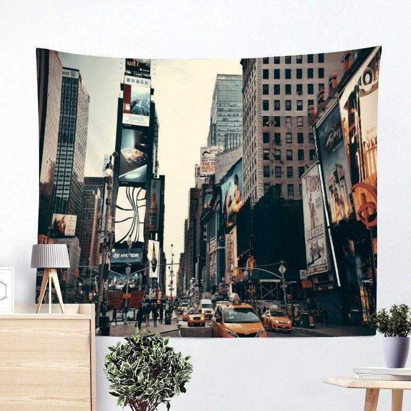 Foto vintage de New York Tela decorativa