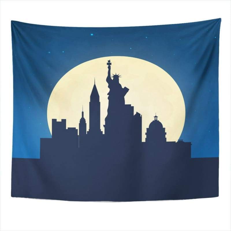 Estilo vintage de New York Tela decorativa