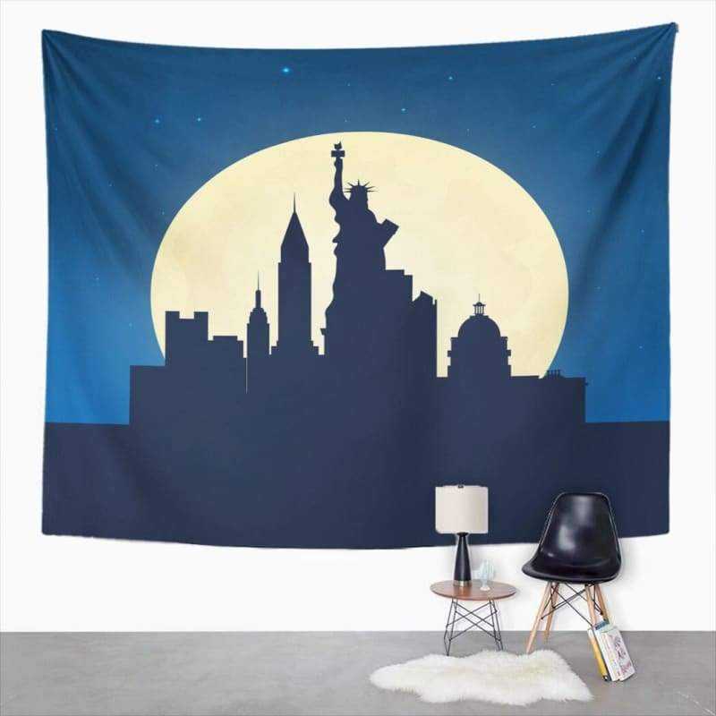 Estilo vintage de New York Tela decorativa