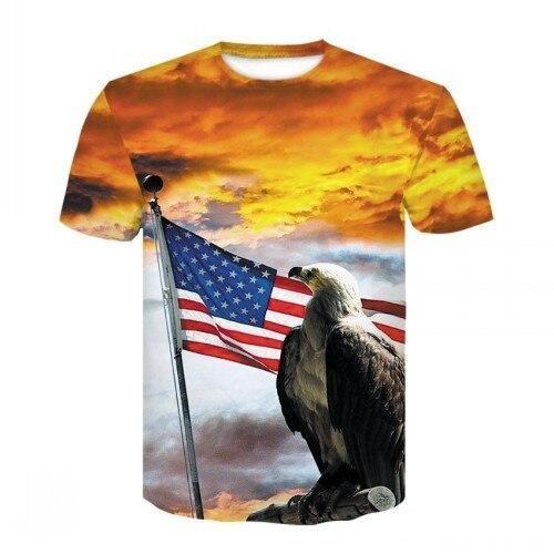 Camiseta Vintage Águila Dorada