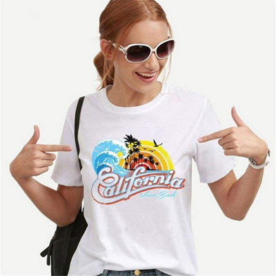 Camiseta vintage California para mujer