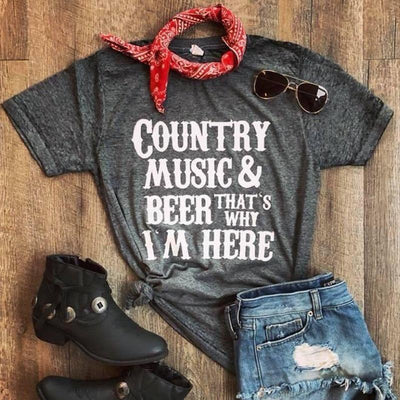 Camiseta de música country vintage