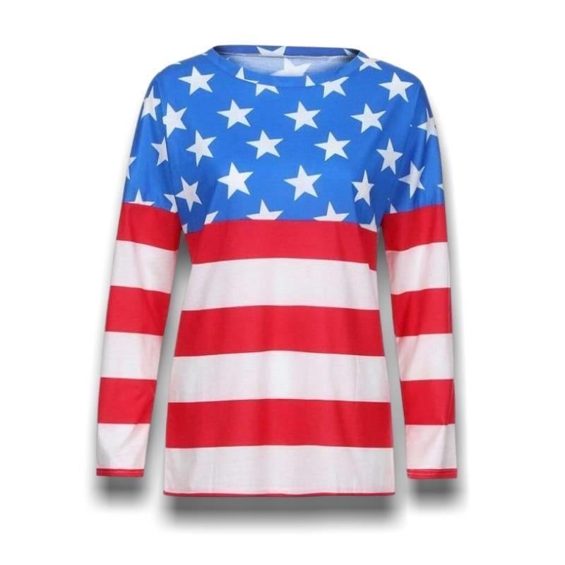 Camiseta vintage de Estados Unidos para mujer