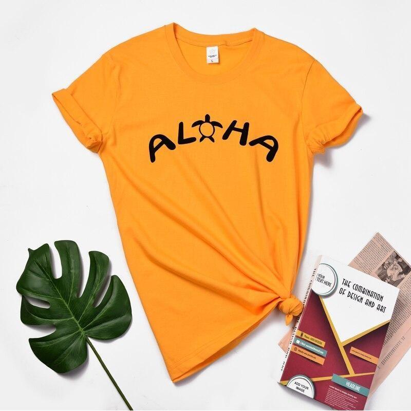 Camiseta hawaiana vintage para mujer