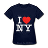 Camiseta vintage de mujer I Love New York