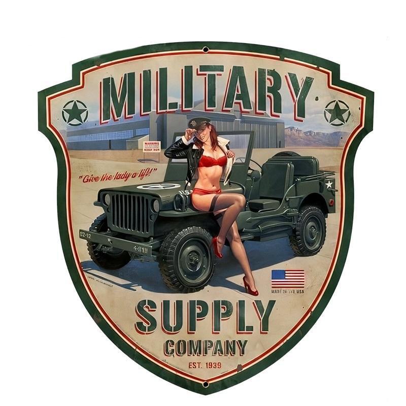 Calcomanías vintage del ejército de EE. UU.