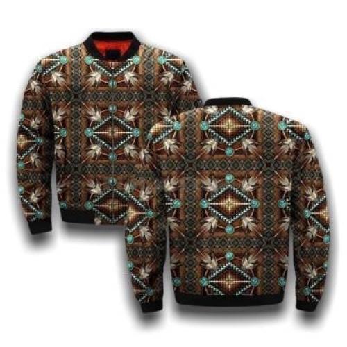 Chaqueta vintage de nativo americano para hombre