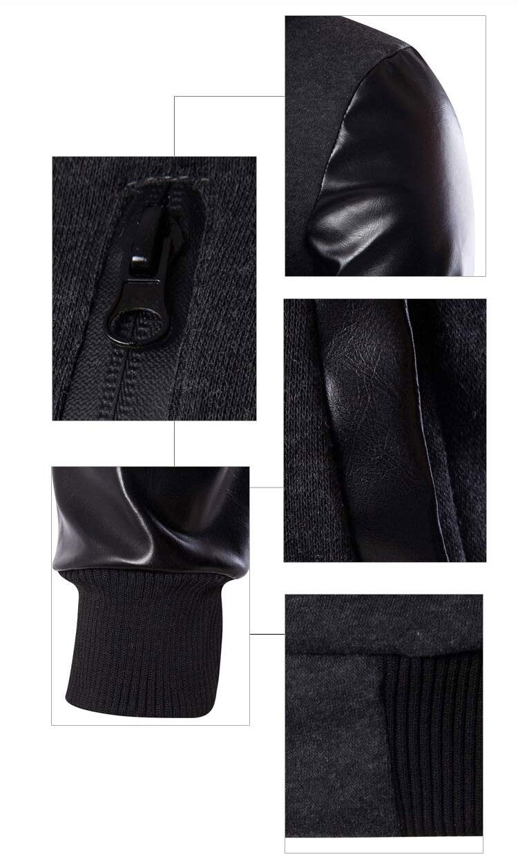 Chaqueta de cuero de béisbol vintage