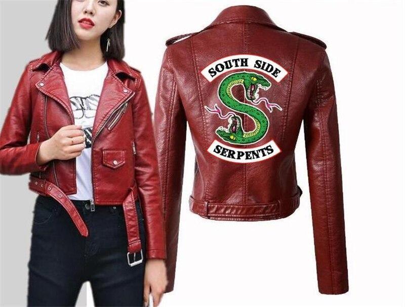 Chaqueta de cuero vintage de Riverdale