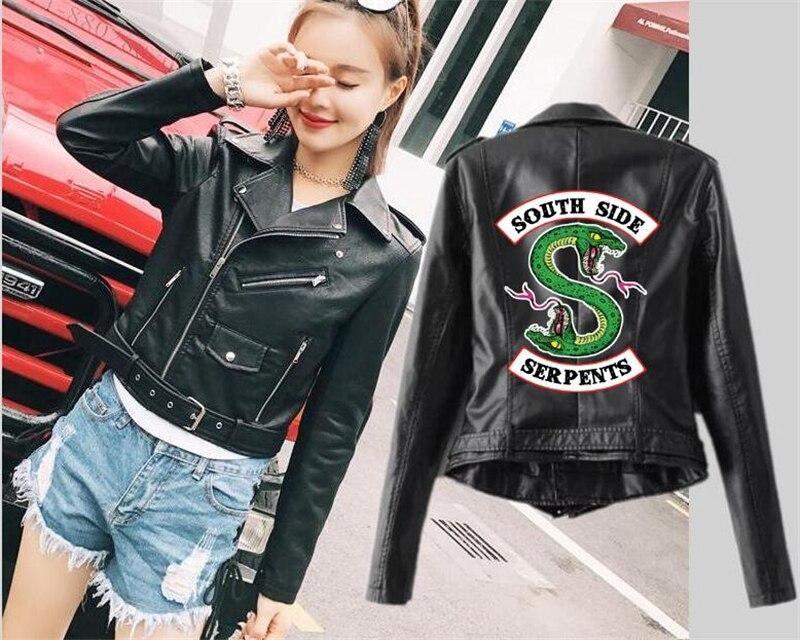 Chaqueta de cuero vintage de Riverdale