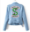 Chaqueta de cuero vintage de Riverdale