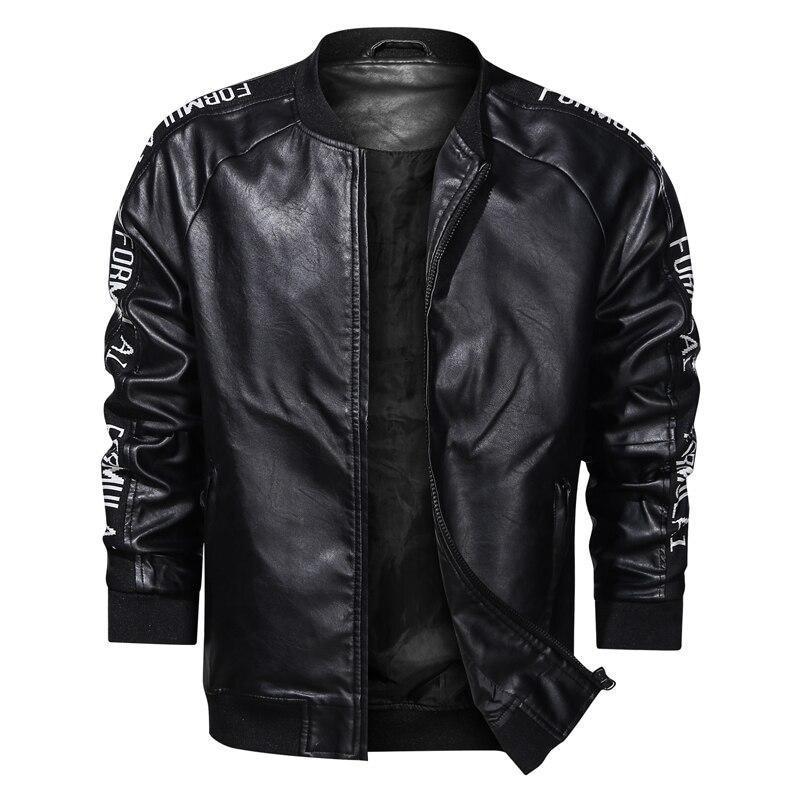 Chaqueta de cuero vintage de fútbol americano