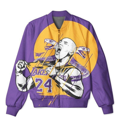 Chaqueta de los Lakers de la vendimia