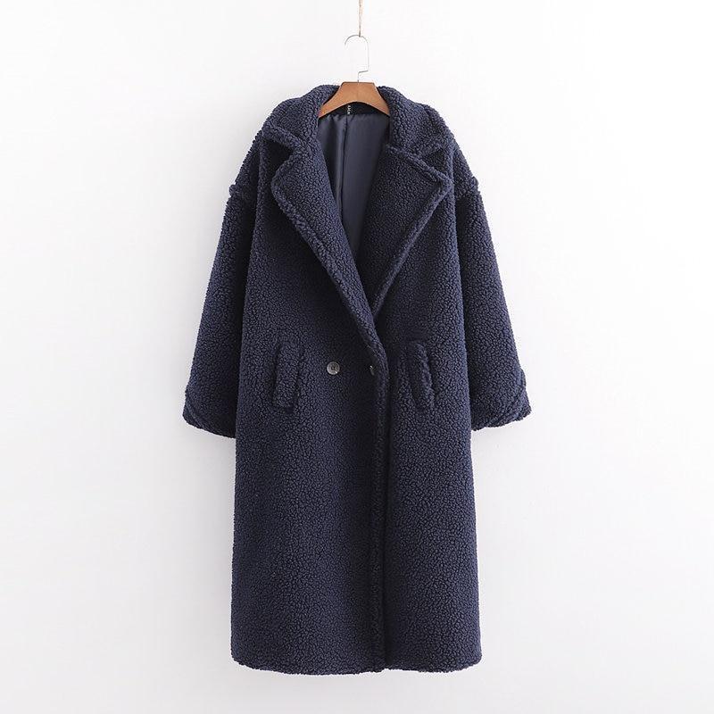 Chaqueta de peluche vintage para mujer