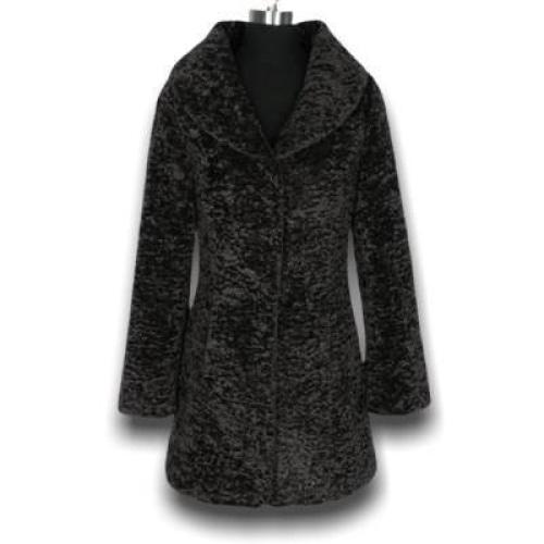 Chaqueta Teddy Vintage Mujer Negra