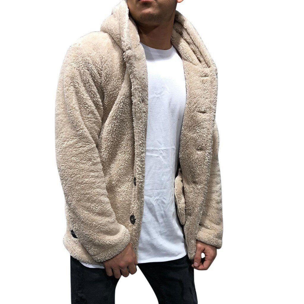 Chaqueta de peluche vintage para hombre