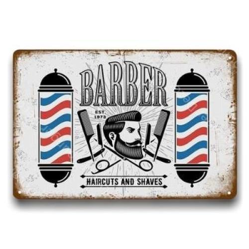 Plato de barbería vintage